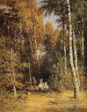 Bosquet œuvres - bouleau de bouleau 1878 paysage classique Ivan Ivanovitch arbres